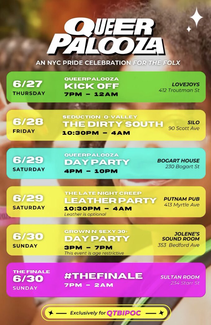 OutSmartNYC's tweet image. Sign up to become a safety advocate with Outsmart NYC for Queerpalooza! (Link In Bio)