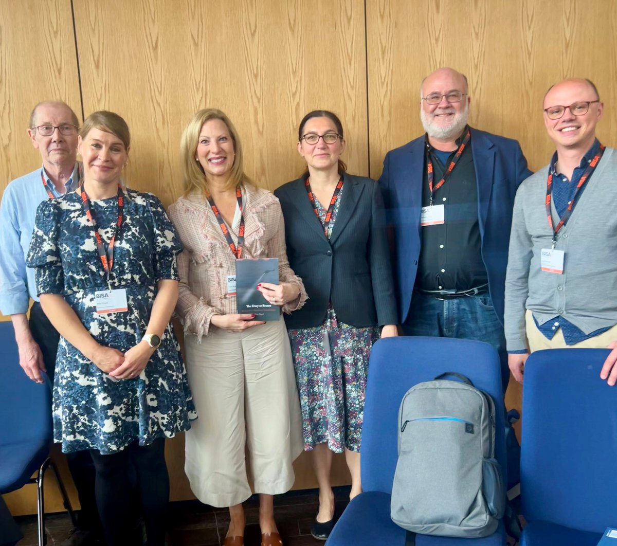 toni_erskine's tweet photo. Huge congratulations to Rita Floyd on her 2024 book, 'The Duty to Secure'. Great panel discussing and engaging with her argument this morning. Incredibly thought-provoking work! #BISA2024
@chrisjbrown1 @ProfTonyLang @ethicsBISA https://t.co/9xw7PQFJOu