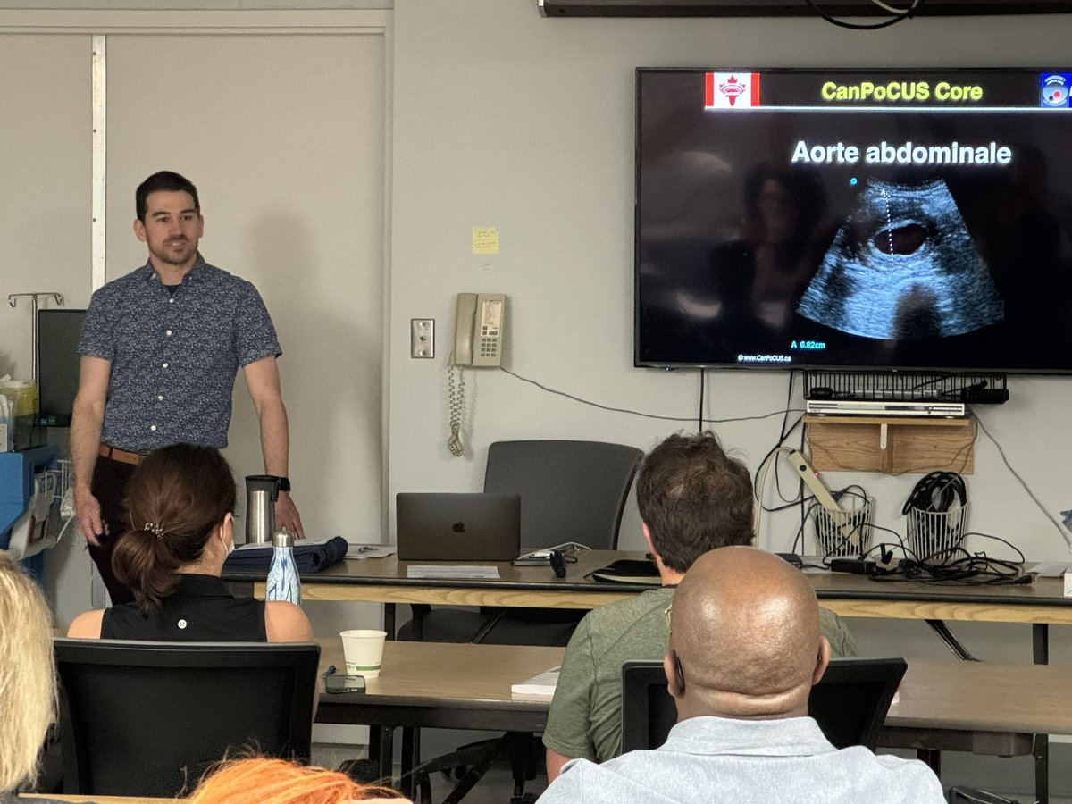 CanPoCUS Français est arrivé! notre premier cours de francophone #Edmundston <a href="/canpocus/">CanPoCUS</a> <a href="/VitaliteNB/">Réseau de santé Vitalité</a> @maximbastarache <a href="/ThFranceska/">Franceska Thériault</a> Vincent Moreau, Antoine Béland, Kyle Traboulsee