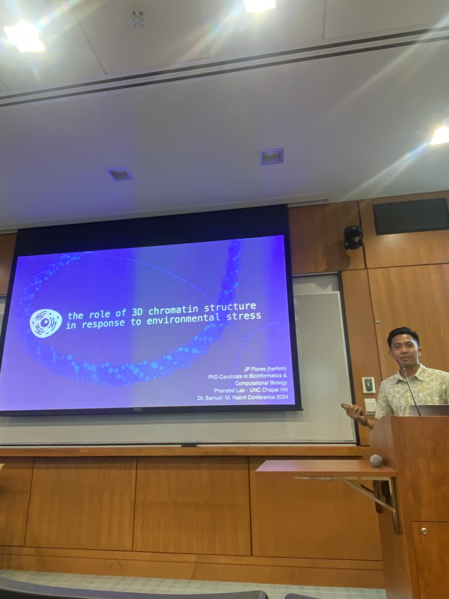 - JP Flores, <a href="/jpflores_31/">jp flores (he/him)</a>  PhD Candidate <a href="/UNC/">UNC-Chapel Hill</a> 
"Hyperosmotic stress induces complete rewiring of chromatin interactions"