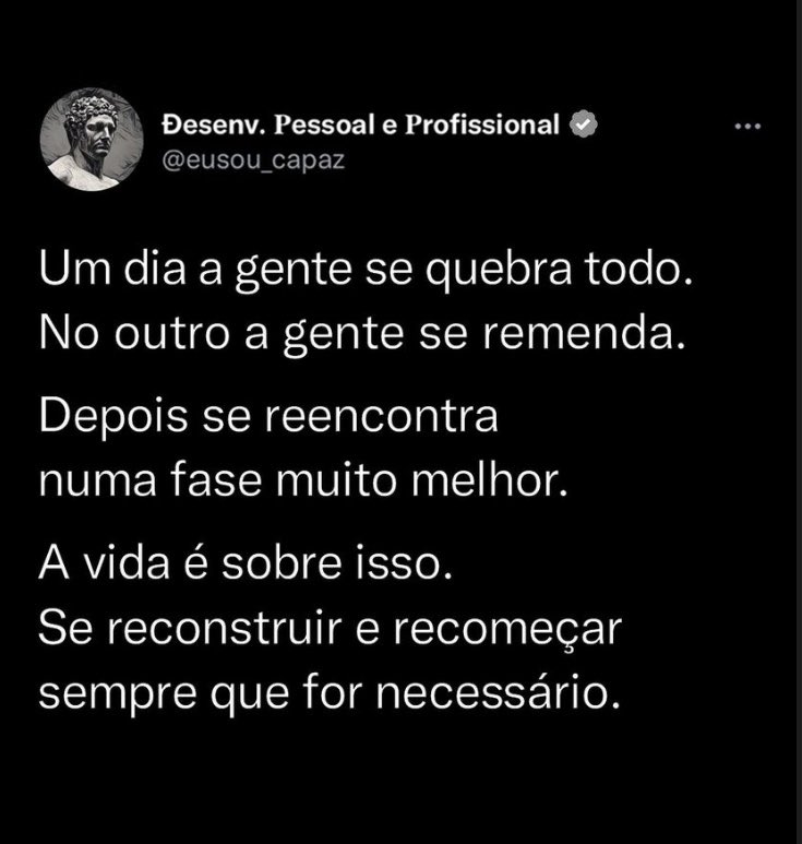 Maxswell011's tweet photo. Reconstruir e recomeçar sempre  que for preciso!🙏🏿⏳🐉 https://t.co/kmUhg7QK6q
