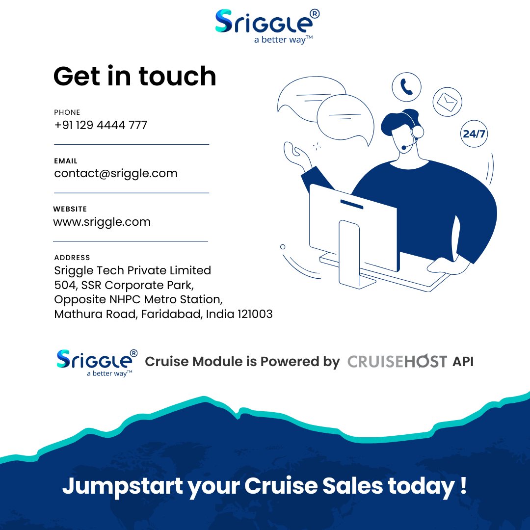 sriggletech's tweet image. 🌟 Hello everyone! We are thrilled to announce the launch of our Cruise module! 🚢 Contact us now to request a demo. 
#CruiseModule #TravelTech #RequestDemo #Sriggle #Announcing #Cruise
#Cruisetravel