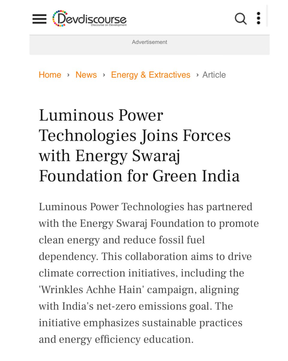 Energy_Swaraj's tweet image. Thank you @Dev_Discourse ✨ for spreading the word around🍃

#ActionForClimateCorrection #EnergySwaraj

@myluminous @DrChetanSolanki