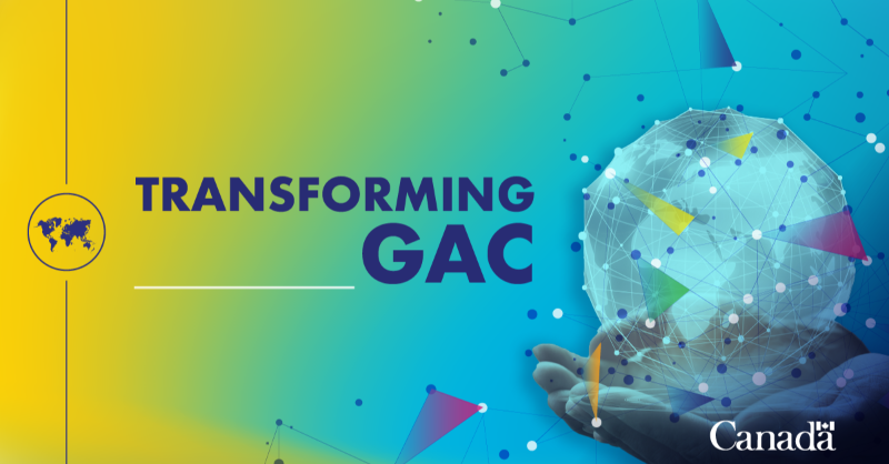 GAC_Corporate's tweet photo. A year ago, we launched the #FutureofDiplomacy discussion paper. Today, our transformation efforts toward a more agile, connected and people-centered organization is well underway! 

#GACTransfo ⬇️