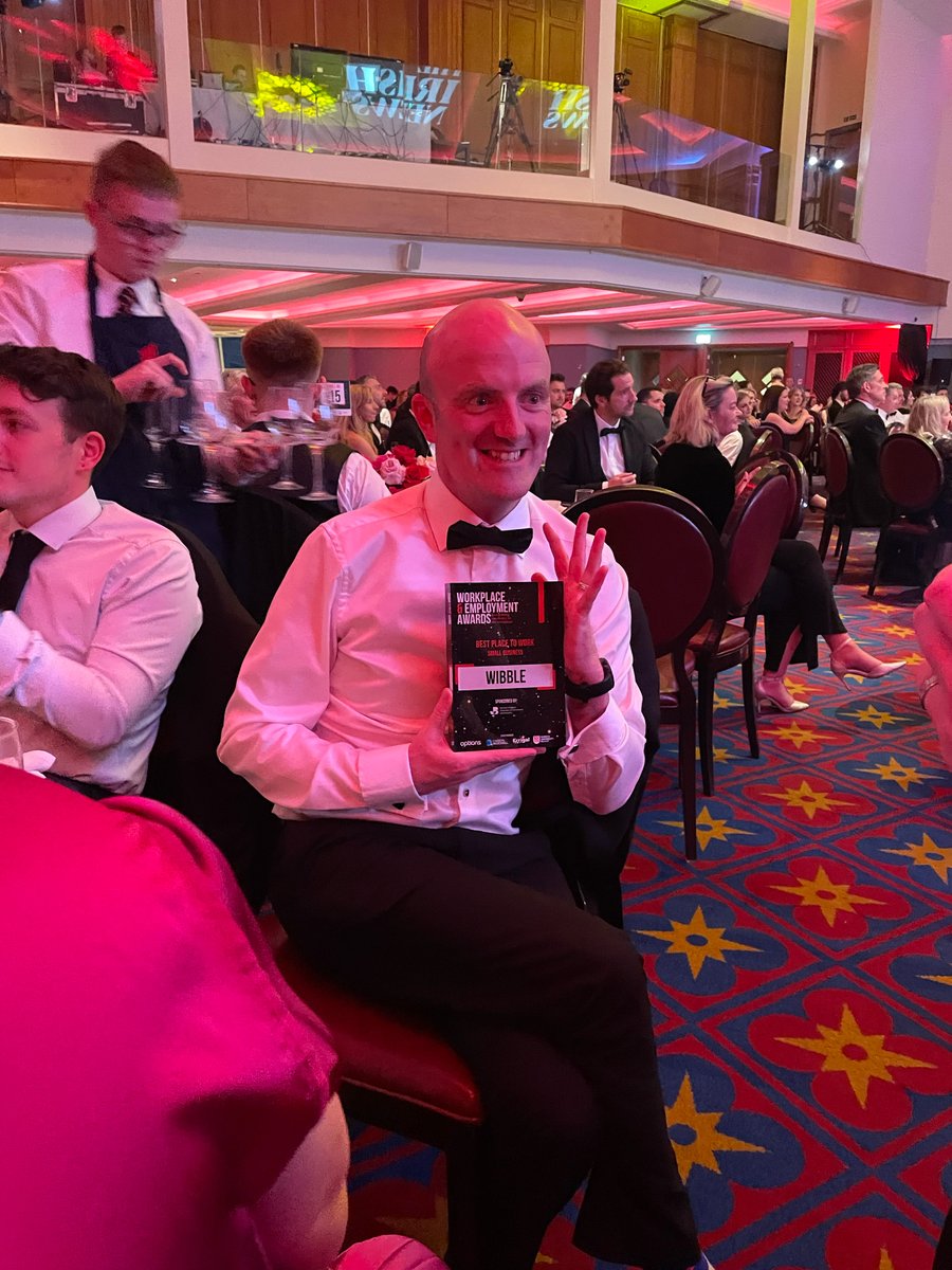 Last night the Wibblers got dressed up and went to the Titanic Museum and won “Best Place To Work” at The Irish News Awards, this is a big deal for us as we strive to make Wibble a great place to work, so it was wonderful to be acknowledged for those efforts and win! <a href="/irish_news/">The Irish News</a>