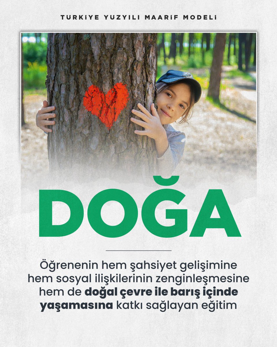 Isparta İl Millî Eğitim Müdürlüğü (@ispartamem) on Twitter photo 📌Türkiye Yüzyılı Maarif Modeli
✒️Bireyin şahsiyet gelişiminde gerek sosyal ilişkilerinin zenginleşmesini gerekse doğal çevre ile barışık olmasını güçlendiren bir eğitim modeli.🍀
#KöklerdenGeleceğe
<a href="/tcmeb/">Millî Eğitim Bakanlığı</a>
<a href="/ErhanBaydur1/">Erhan Baydur</a> 📌Türkiye Yüzyılı Maarif Modeli
✒️Bireyin şahsiyet gelişiminde gerek sosyal ilişkilerinin zenginleşmesini gerekse doğal çevre ile barışık olmasını güçlendiren bir eğitim modeli.🍀
#KöklerdenGeleceğe
<a href="/tcmeb/">Millî Eğitim Bakanlığı</a>
<a href="/ErhanBaydur1/">Erhan Baydur</a>