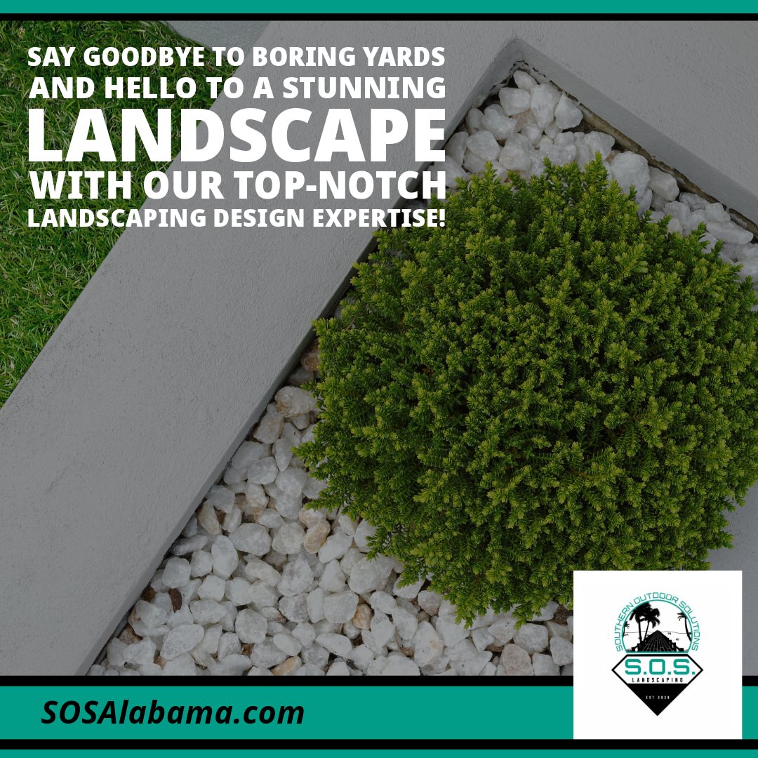 SOSLandscaper's tweet image. 🏡 Say goodbye to boring yards and hello to a stunning landscape with our top-notch landscaping design expertise!

🌴 The Best Landscaping Design in Daphne: sosalabama.com

#landscapingdesign #landscapedesignservices #yardtransformation #gardendesign