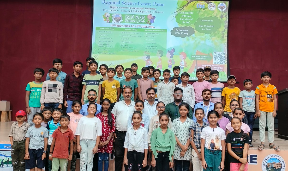 RscPatan's tweet image. @RscPatan માં આજે ત્રીજા સમર સાયન્સ કેમ્પના છેલ્લા દિવસે 7 જિલ્લાની 22 શાળાઓ માંથી આવેલ ધોરણ 6 થી 9 ના 40 વિદ્યાથીઓએ #GUJCOST દ્વારા આયોજિત #RoboFest ગુજરાતમાં ભાગ લેનાર ગુજરાતના બાળકોએ બનાવેલા #Robots ના વિવિધ પાસાઓ સમજ્યા અને #Robotics ની દુનિયામાં ખોવાયા.
@narottamsahoo