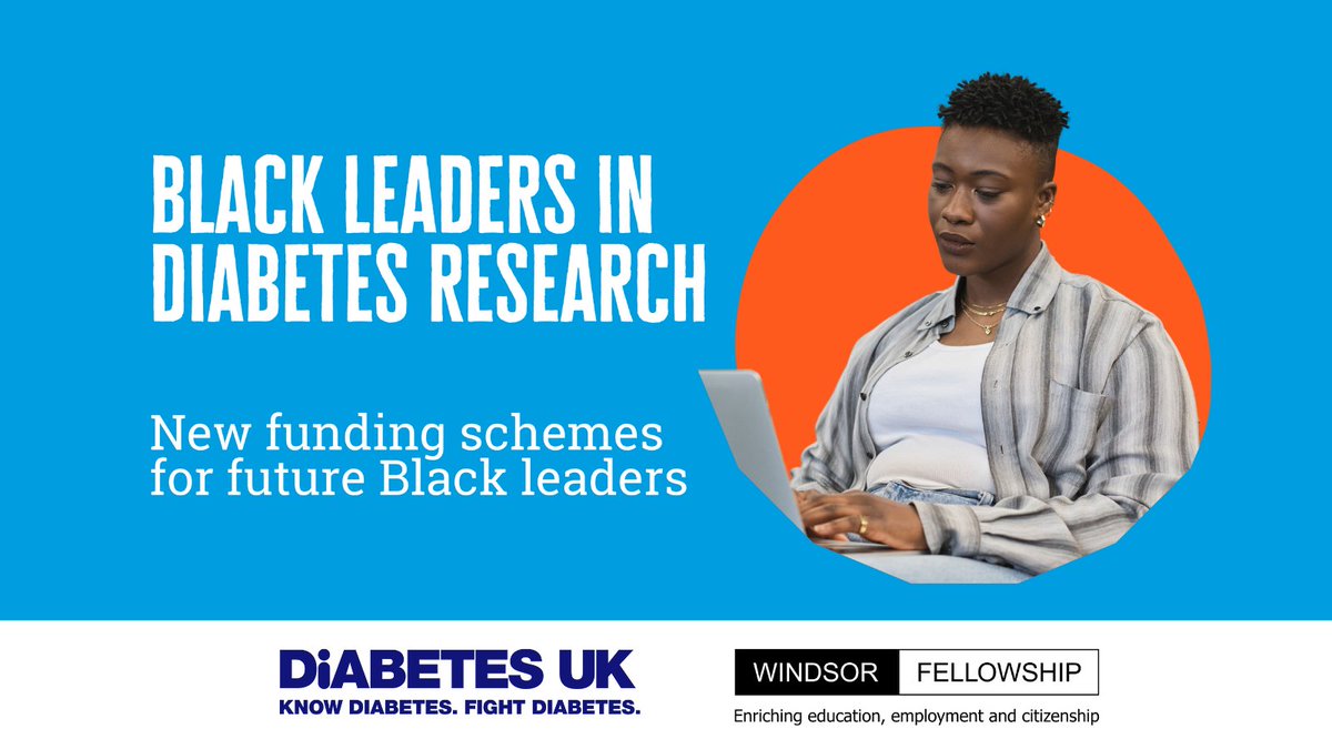 We are partnering with <a href="/DiabetesUK/">Diabetes UK</a> to launch two funding programmes:

A 6-week paid internship shorturl.at/xGhZA
A 3-year PhD studentship shorturl.at/Hl6cq

Register your interest now! shorturl.at/EdOOf

<a href="/DUK_research/">Diabetes UK Research</a> 
#internship #phdstudentship #blackleaders