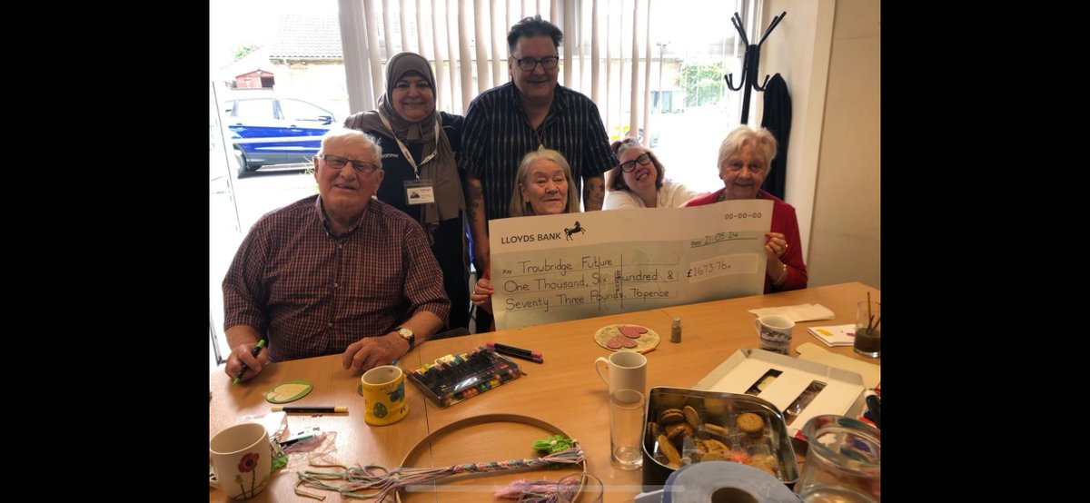 We would like to give a huge thank you to The Mayor, Cllr Stephen Cooper <a href="/TownTrowbridge/">Trowbridge Town Council</a> , for awarding us a cheque of £1673.76 to help towards our essential work in the local community. Cllr Cooper selected us as one of his charities of the year and we are so grateful!