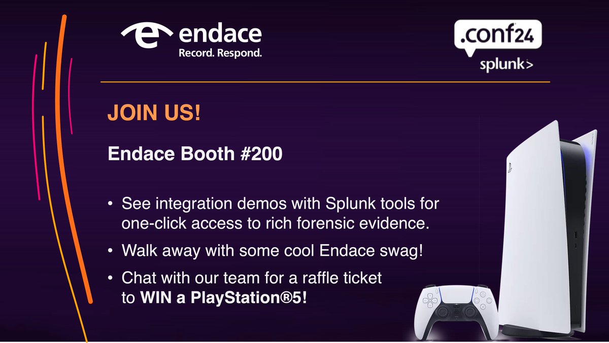 endace's tweet image. 🚀 Excited to announce that Endace will be @SplunkConf24 next week! Join us from June 11-14 at The Venetian Resort, Las Vegas.🌟 

🔗 Learn more 

#Splunk #Endace #PacketCapture #InfoSec #Cybersecurity