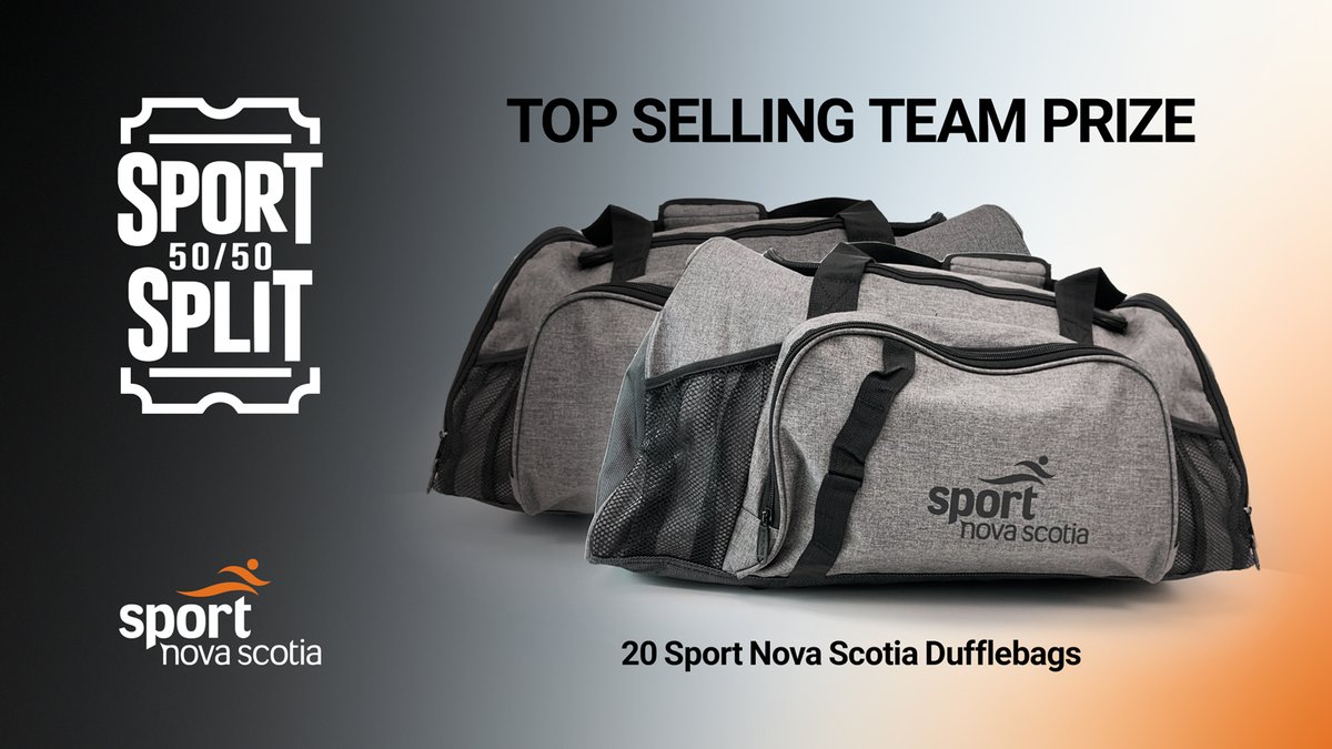 Our Sport Split 50/50 top-selling team will win Sport Nova Scotia duffle bags! 👜

Is your team missing out on raising funds &amp; winning prizes?

Register your team or club today at rafflebox.ca/raffle/sportns