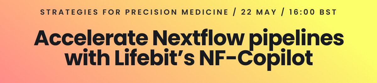 Missed <a href="/lifebitAI/">Lifebit</a>'s recent webinar? You can still catch up on all the insights. Learn about Lifebit's updated NF-Copilot, simplifying Nextflow-native pipeline deployment and monitoring on-demand: bit.ly/3Rdzrbe #LifebitWebinars #Lifebit