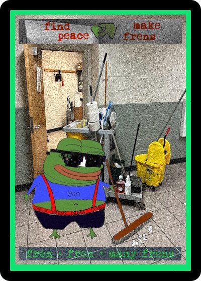 #RareFrens Week 12 mint is LIVE

PepeDoor by <a href="/AKwabes/">AKW</a>
My donkey my horse by <a href="/tonnyturbo/">tonnyturbo</a>
FrenWin by @zogpukesucksok
Find Peace Make Frens by <a href="/bairdv3_xyz/">baird</a> 

All Cards LE 69 FCFS
Mint @ RareFrens.xyz
Mint closes on Sunday

#NFT #NFT_Community #NFTProject #PEPE #NFTs #LFG