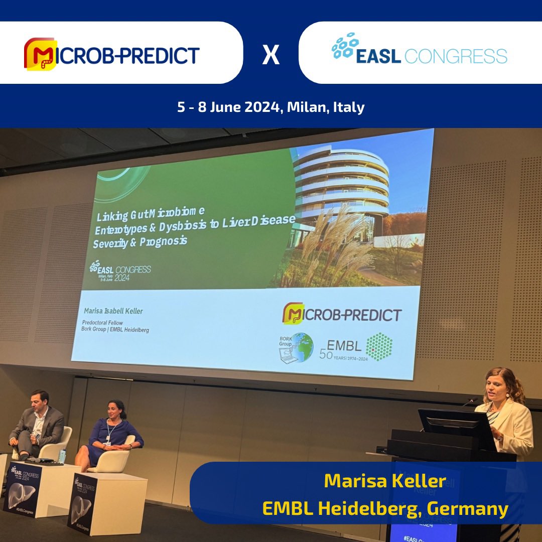 MICROB-PREDICT (@microbpredict) on Twitter photo Last but not least <a href="/MaelscherMarisa/">Marisa Isabell Keller</a> about results from the MICROB-PREDICT study on ➡️ linking #gut #microbiome enterotypes and dysbiosis to #liver disease severity and prognosis.
<a href="/EASLnews/">EASLnews</a> <a href="/EuropeLiver/">European Liver Patients' Association</a> <a href="/BorkLab/">Bork Group at EMBL Heidelberg moved to BlueSky</a> <a href="/EU_HaDEA/">HaDEA</a> Last but not least <a href="/MaelscherMarisa/">Marisa Isabell Keller</a> about results from the MICROB-PREDICT study on ➡️ linking #gut #microbiome enterotypes and dysbiosis to #liver disease severity and prognosis.
<a href="/EASLnews/">EASLnews</a> <a href="/EuropeLiver/">European Liver Patients' Association</a> <a href="/BorkLab/">Bork Group at EMBL Heidelberg moved to BlueSky</a> <a href="/EU_HaDEA/">HaDEA</a>