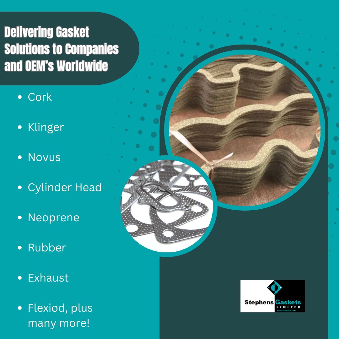 stephensgaskets's tweet photo. Ultimate Protection with Superior Gaskets
Maximise reliability and efficiency with our top-quality gaskets.
Reach out now!
https://t.co/SDVJPvX1jG
#UltimateProtection #SuperiorGaskets #EfficiencyExperts #PrecisionGaskets https://t.co/TLbqyEycpM