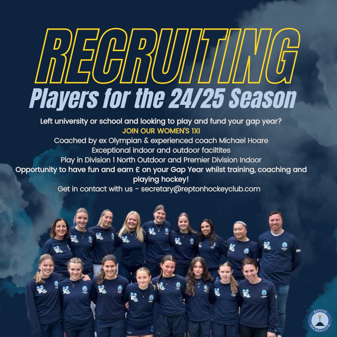 Gap Year opportunities in our Women’s squad for 24/25 👍
#GapYearHockey