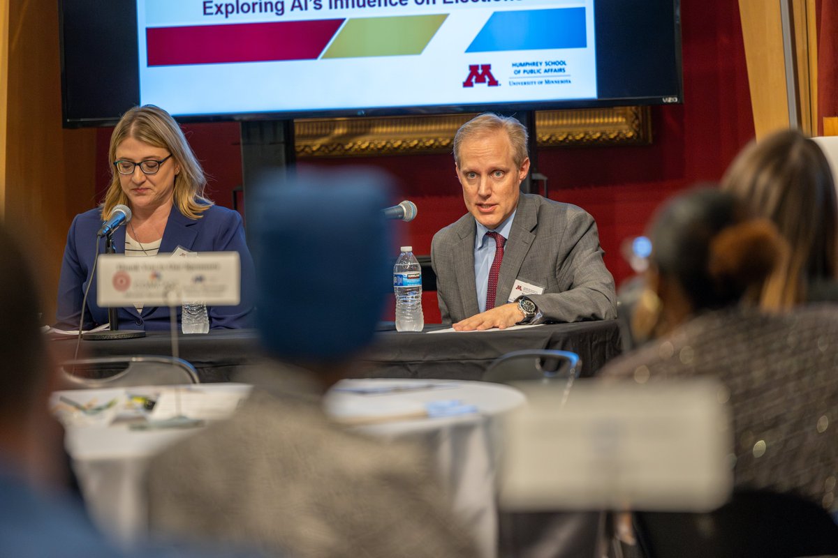 Thank you to <a href="/MNSteveSimon/">Steve Simon</a> for sharing his insights on how artificial intelligence will impact this year’s elections and how his office is preparing at yesterday’s #PolicyFellowsBigThink Thanks to <a href="/AWalstien/">Amy Walstien</a> for moderating a conversation with Simon and the #PolicyFellows.