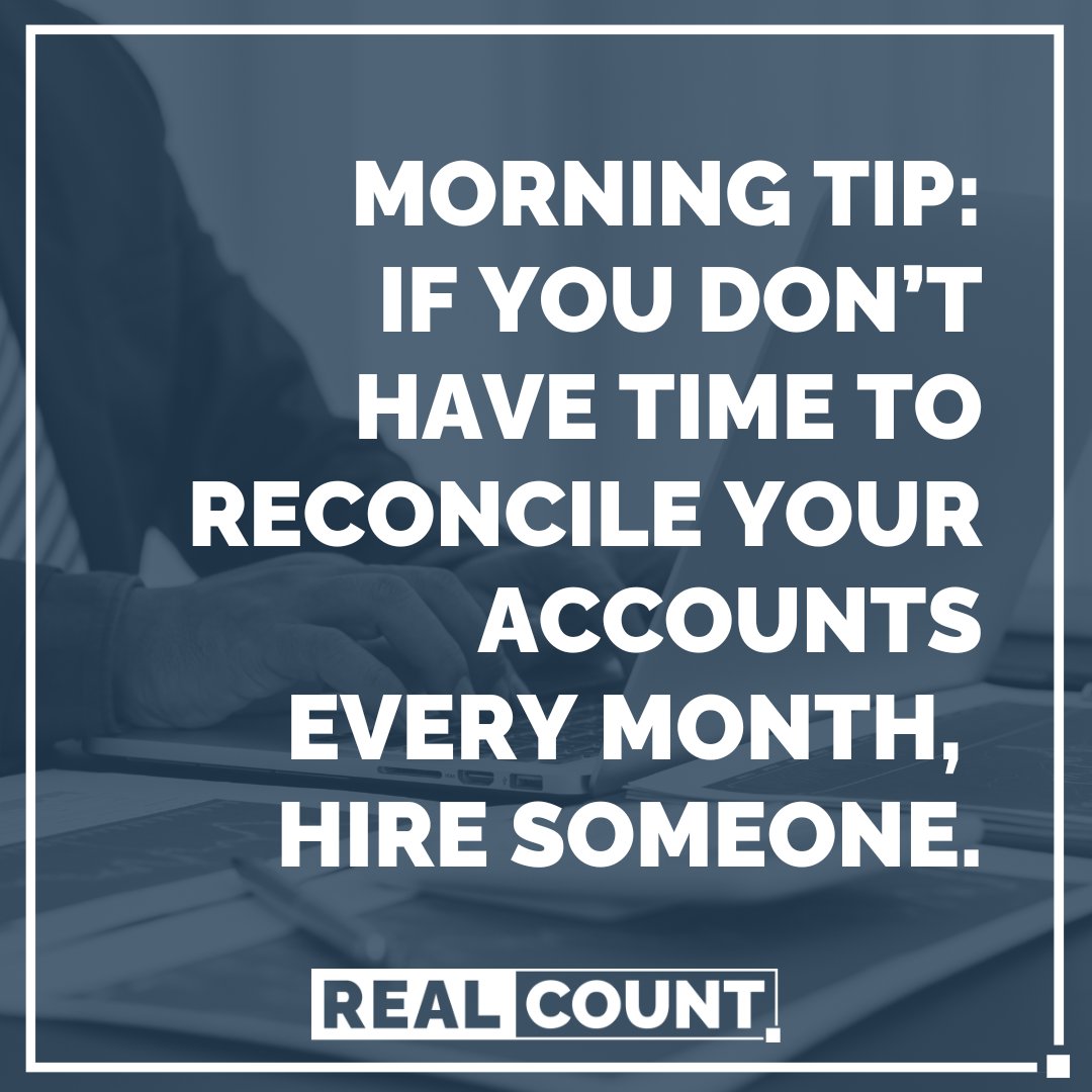 Consistency is the key to good financials. If your portfolio is getting too big for you to update your accounting every week or month, then it's time to bring on additional help. 

Work with accountants trained in real estate accounting and tax at Realcount.com 

#cpa