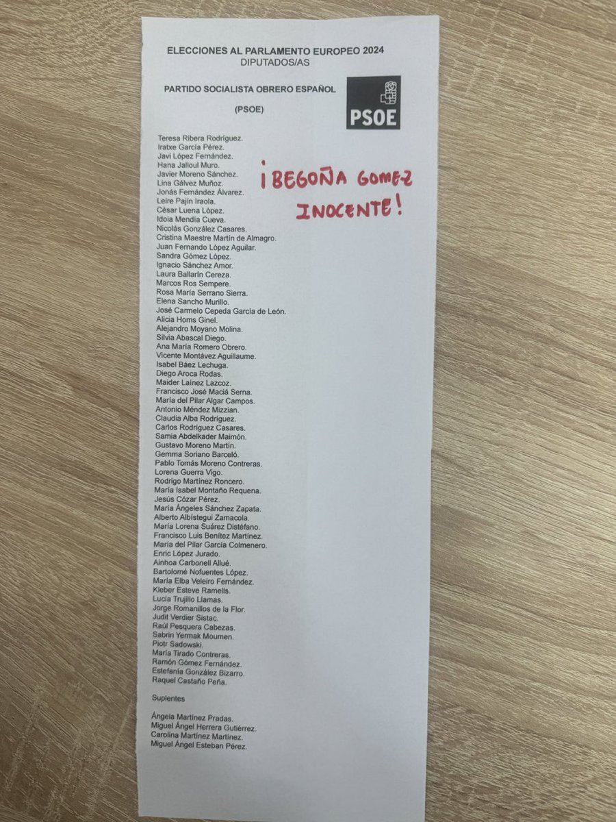 Cientos de miles de votantes del PSOE mostrarán de esta manera su apoyo al ataque de la ultraderecha mediática contra Begoña Gómez.

Pásalo.