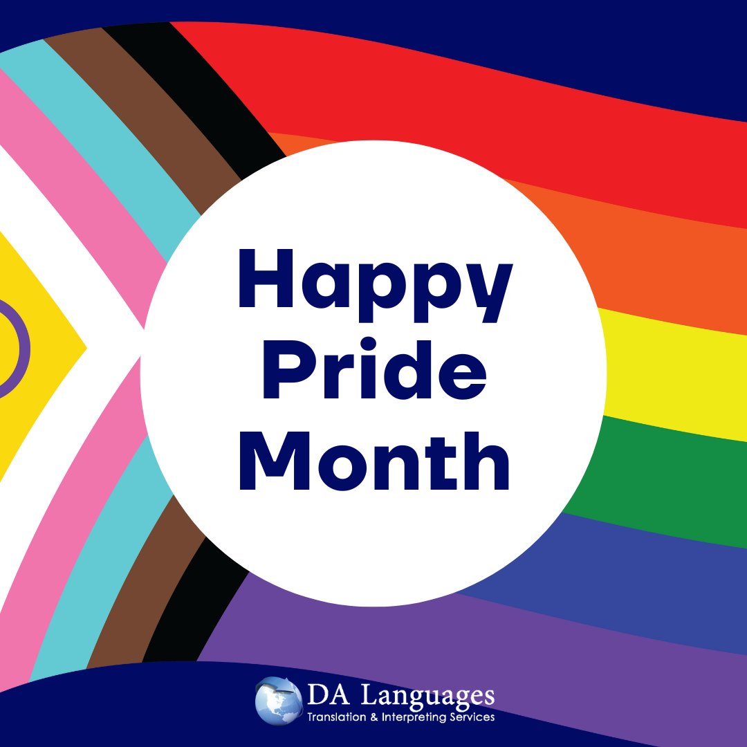 dalsltd's tweet photo. Happy #Pride from DA Languages.

This month celebrates the world's rich LGBTQ+ diversity and draws attention to how we can become a more inclusive, welcoming and accessible society for all.

Let's embrace our differences and strive for equality! https://t.co/ZTAqq2neXd