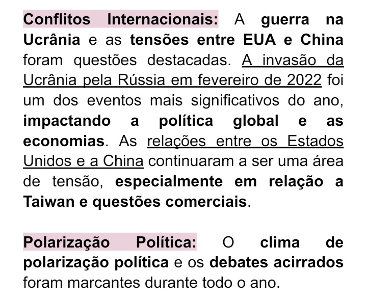pedagstudies's tweet image. vou deixar aqui alguns pontos de atualidades pra vocês verem como eu organizo ele no docs e pra quem tem dúvidas de como podem fazer de um jeito resumido. 

lembrando que não é bonito, não é mega organizado, é o jeito que funciona pra mim mesmo.