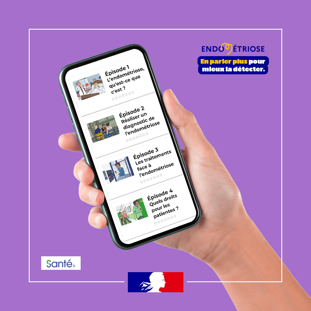 Sante_Gouv's tweet photo. #Endométriose | Vous ou une personne de votre entourage souffre d’#endométriose ❓

Découvrez "Petite chronique de l'endométriose", un module pour tout comprendre sur la maladie, les traitements possibles et les droits accessibles aux patientes ➡ https://t.co/xj0gYPPSNm https://t.co/ndvCFpevKy