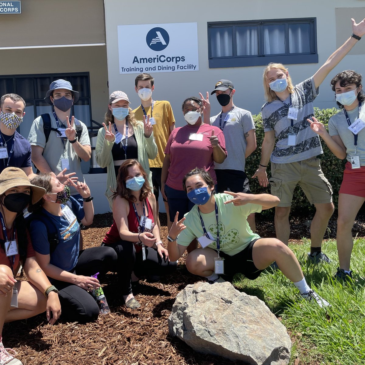 AmeriCorpsNCCC's tweet photo. It's a historic week for @AmeriCorps NCCC! Team Leaders arrived on campus in Sacramento, CA, for the inaugural #ForestCorps class! 🎒They also performed their Arduous Work Capacity Test, a 3-mile hike over level terrain carrying a 45 pound pack. Way to start strong! 💪🏼 https://t.co/b7GyHOXOOX