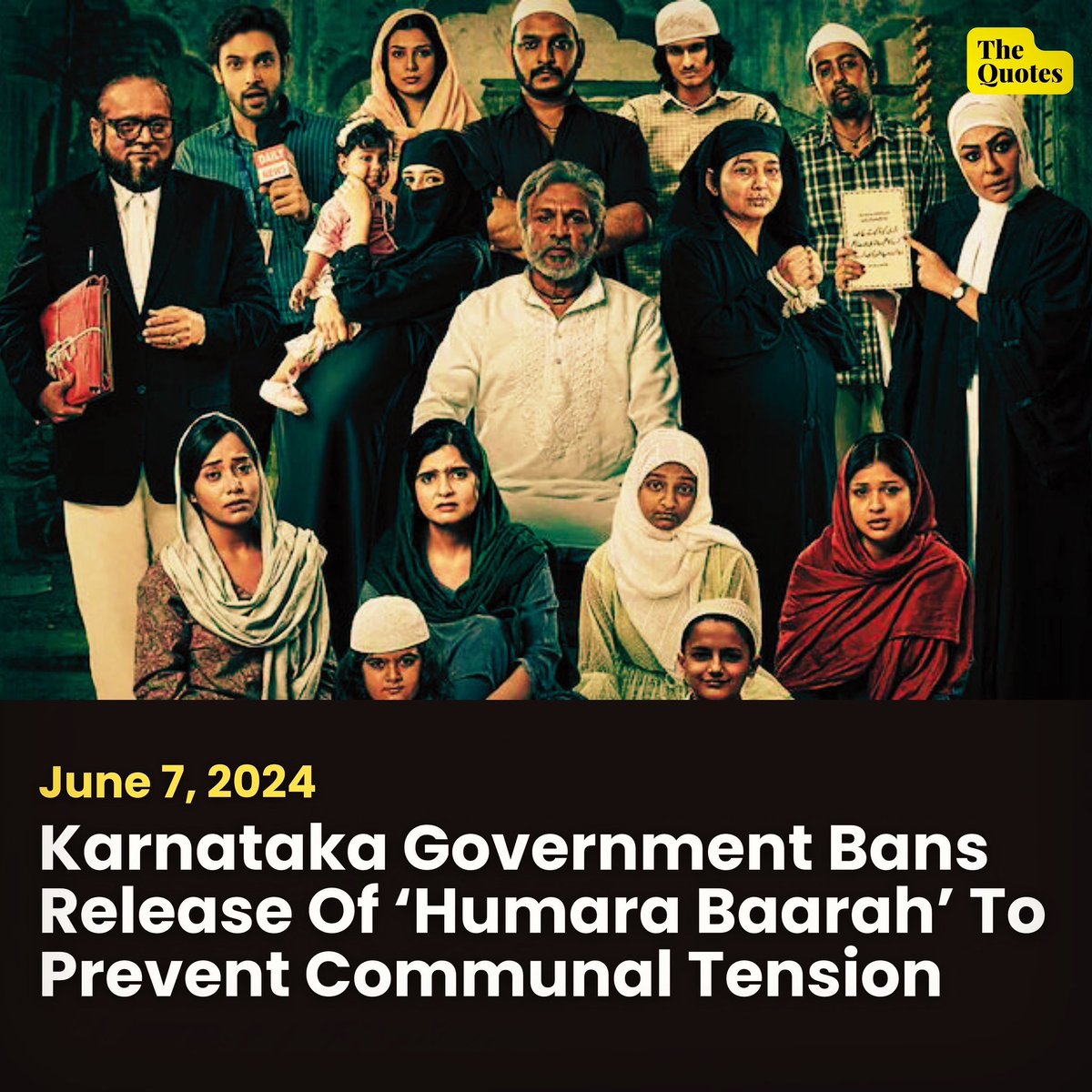 Congress government in Karnataka bans the movie 'Hamare Baarah' - Claims Decision Taken To Prevent  'Communal Tension'

What else can one expect in the State ruled by  Mu$l!m-loving Congress government ?

Has the Congress ever banned films that hurt the religious sentiments of