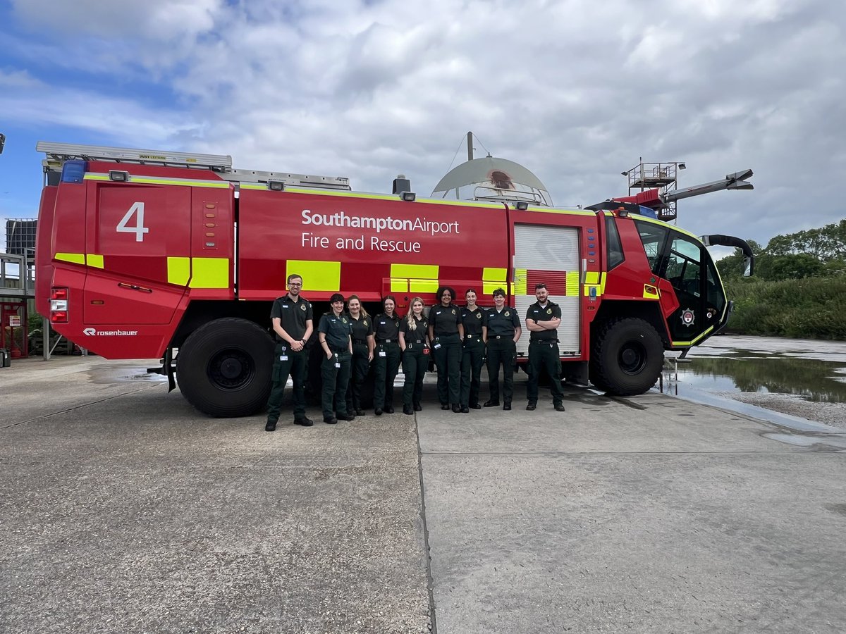 Thank you to Southampton Airport Fire and Rescue for hosting the team today for some familiarisation training - great day had by all. <a href="/SCAS999/">South Central Ambulance Service</a> <a href="/SOU_Airport/">Southampton Airport ✈️</a>
