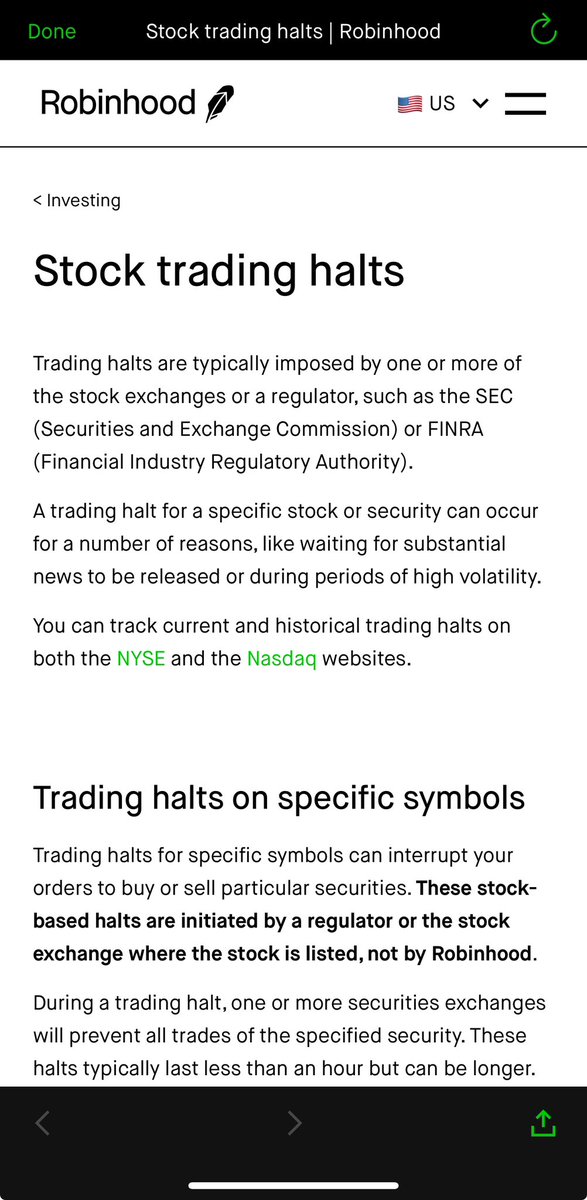 <a href="/vladtenev/">Vlad Tenev</a> Can you clarify who is halting the @GameStop stock on <a href="/RobinhoodApp/">Robinhood</a> 

Is it the <a href="/SECGov/">U.S. Securities and Exchange Commission</a> “protecting investors?” 
<a href="/GaryGensler/">Gary Gensler</a> <a href="/TheRoaringKitty/">Roaring Kitty</a>