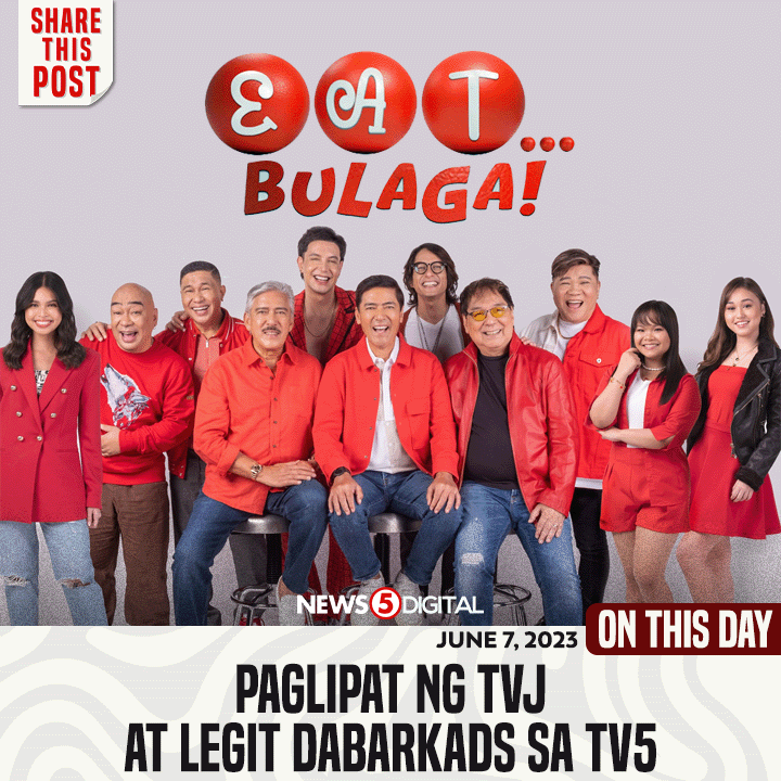 News5PH's tweet photo. DABARKADS NA, KAPATID PA! 🙌🏻
Opisyal na inanunsiyo noong June 7, 2023 ang partnership ng noontime trio #TitoSotto, #VicSotto, #JoeyDeLeon #TVJ, #LegitDabarkads at ng #MediaQuest Holdings, Inc. at #TV5. #News5 https://t.co/3zyKcYzzCg