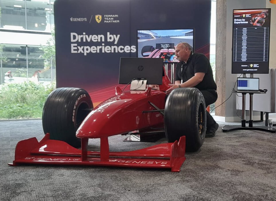 PSWEvents's tweet photo. #f1simulator operating on site for #genesys #ferrari team partner #fastestlap #competition #silverstone https://t.co/rFR8ZcMZBH
