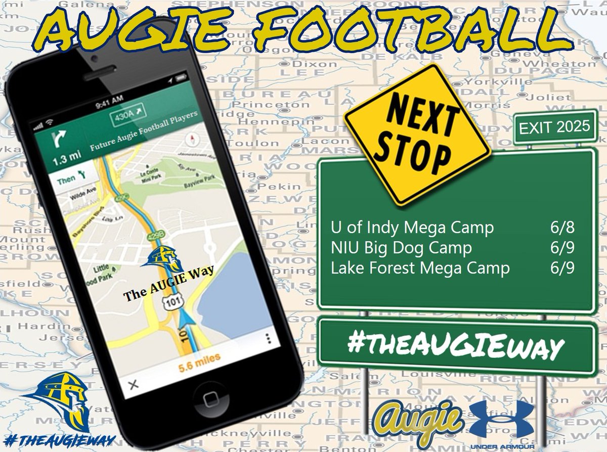 Augustana Football (@augieilfootball) on Twitter photo Another BIG weekend with our staff on the road. Make sure to hit up our coaches!
<a href="/Coach19Bell/">Stephen Bell</a> - U of Indy & Lake Forest
<a href="/Coachragone/">David Ragone</a> - NIU Big Dog
<a href="/BrianKrier11/">Brian Krier</a> & <a href="/FBCoach_Jones/">Keegan Jones</a> - Lake Forest
#theAUGIEway Another BIG weekend with our staff on the road. Make sure to hit up our coaches!
<a href="/Coach19Bell/">Stephen Bell</a> - U of Indy & Lake Forest
<a href="/Coachragone/">David Ragone</a> - NIU Big Dog
<a href="/BrianKrier11/">Brian Krier</a> & <a href="/FBCoach_Jones/">Keegan Jones</a> - Lake Forest
#theAUGIEway