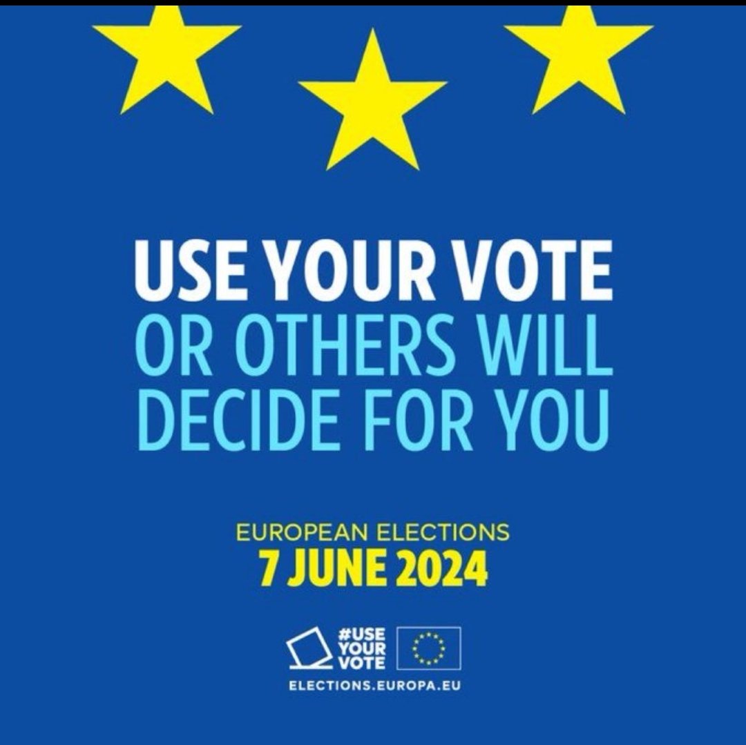 Today is the day! 
#dontletotherschooseforyou  Make sure to #UseYourVote   
#EUelections2024