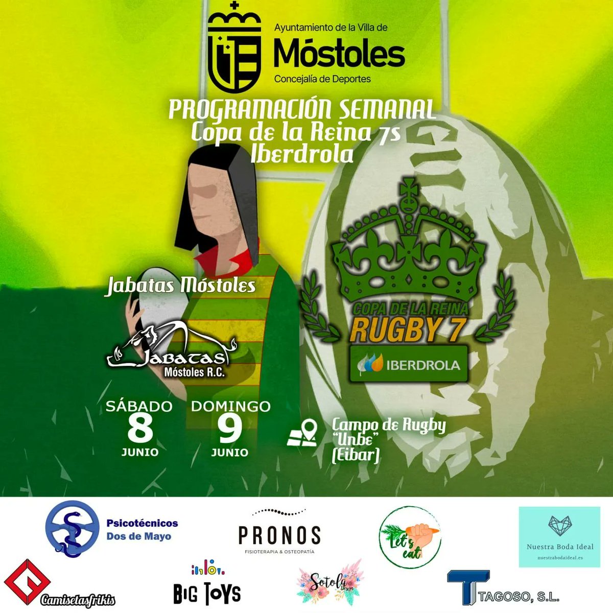 JabatosRugby's tweet photo. Nuestras Jabatas se desplazan hoy a Eibar para disputar la @CopaReina7s . Podeis seguir los partidos desde casa y animarlas en la distancia!! https://t.co/q8HvklvRM9 https://t.co/jN0Bu2OR5P