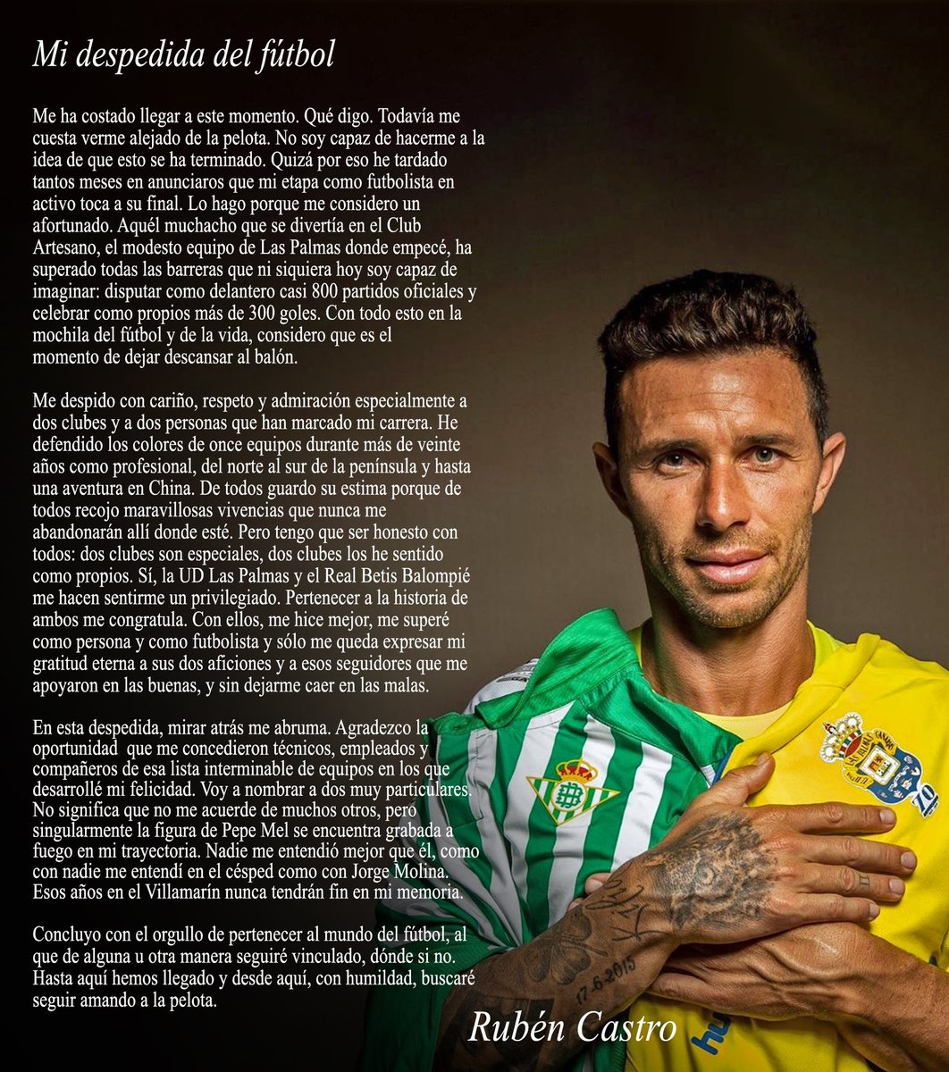 UDLP_Oficial's tweet photo. El adiós de un jugador irrepetible.

¡Gracias por todo, Rubén! 💛💙

#LaUniónHaceLasPalmas #LaUniónDePorVida https://t.co/PsGzEvvnYx