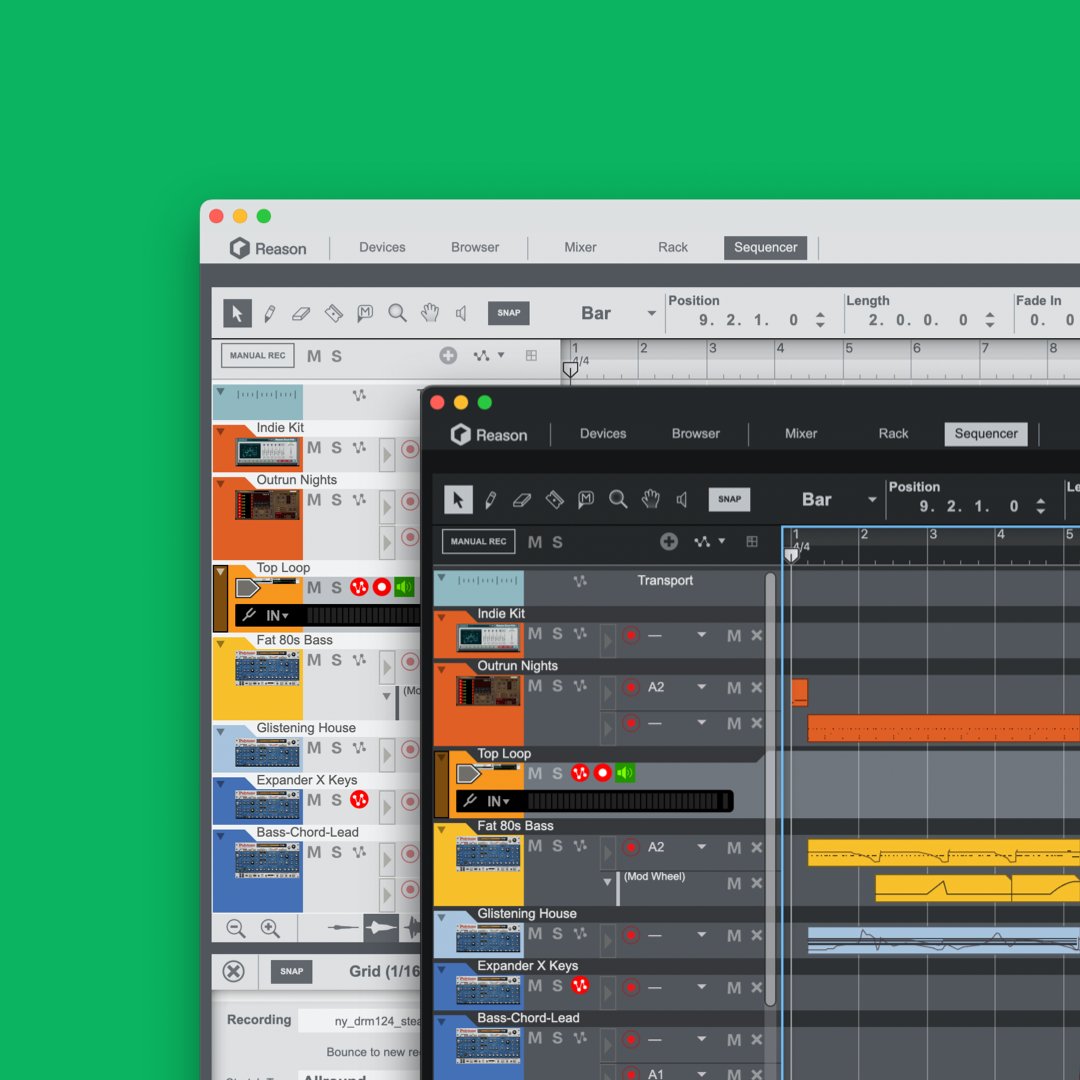 reasonstudios's tweet photo. Reason 13 doesn’t just sound good, it also looks good. Together with the sequencer the entire Reason interface has been updated. It might not necessarily improve your music, but it will make it easier to find your way around.

#reasongang https://t.co/BBj6BXACnE