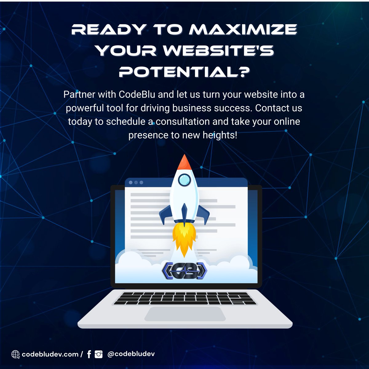 CodeBluDev's tweet image. 💡 A well-optimized website isn't just about aesthetics; it's about driving results. At CodeBlu, we understand that a successful website goes beyond looks—it's about delivering measurable outcomes that impact your bottom line. #WebsiteOptimization #ResultsDriven #CodeBlu 🌟💼