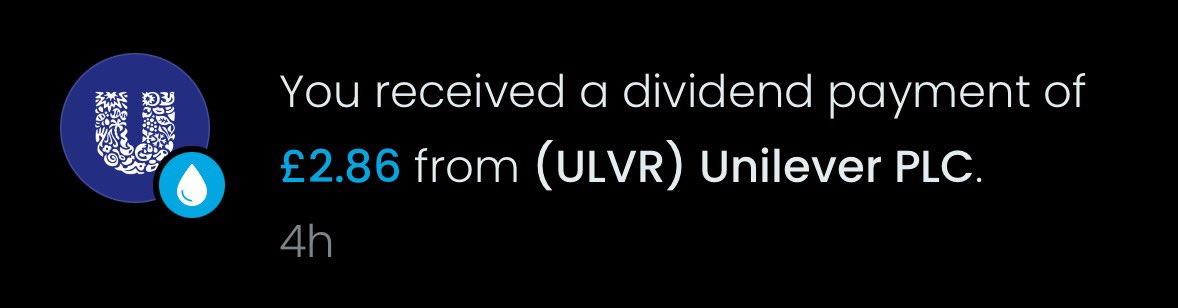 This one paid for part of my lunch! 

Thank you $ULVR