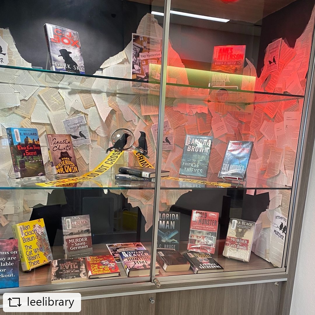 TweetFLAlibrary's tweet photo. Let's keep the mystery alive! What book displays are in your library this month?
#FloridaLibraries #LibraryDisplays #BookDisplays
#repost @leelibrary
...
Every month our librarians create fun book displays based on a theme 😎 This month's theme is "May Mysteries!" 🕵️♂️ https://t.co/G0GcQjtSI9