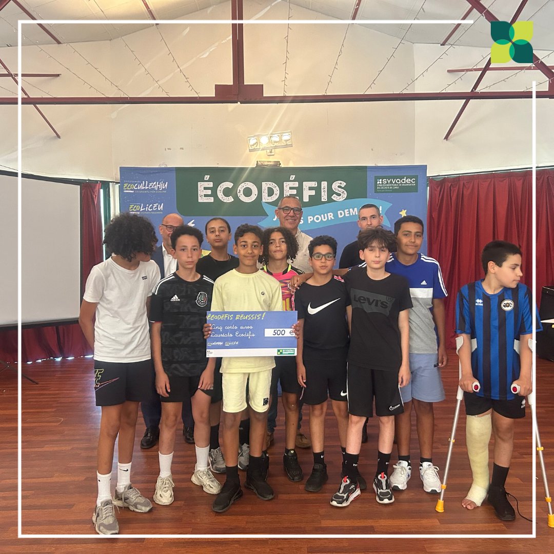 Le_SYVADEC's tweet photo. [#EcoDéfis] Le lycée Professionnel du Finosello d’Ajaccio et le collège Pascal Paoli d’Ile Rousse ont remporté, le 07/06 à Francardo, les #EcoDéfis organisés dans le cadre des programmes pédagogiques du SYVADEC. Bravo à tous les élèves ! Voir les projets 👉https://t.co/69q2K0Zmxz https://t.co/E1d6yy0FxB
