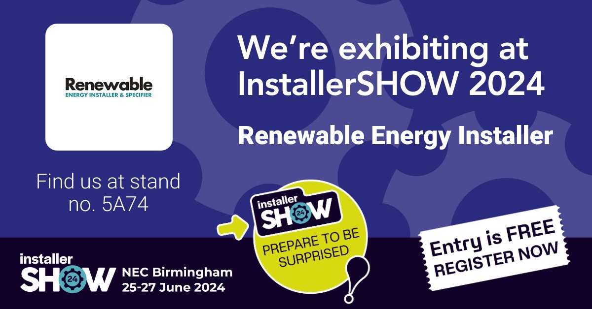 REI_digital's tweet image. We're partnering with @InstallerSHOW  2024!
Join us on stand 5A74 at this must-attend event for anyone working in heat, water, air and energy - NEC Birmingham, 25-27 June.
Secure your FREE ticket today! invt.io/1exbtpg0osa
 
#InstallerSHOW2024 #IndustryEvent #installers