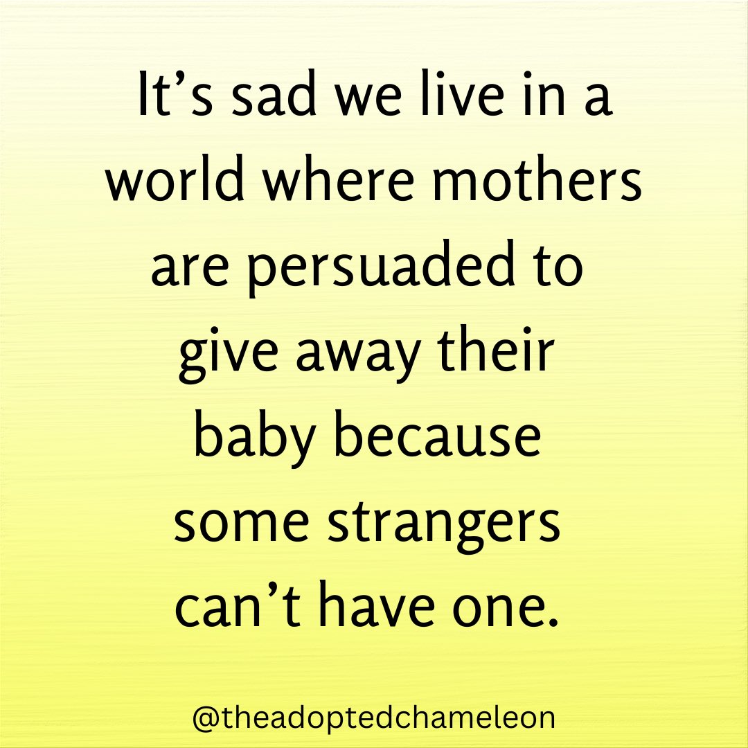 The Adopted Chameleon (@adptdchameleon) on Twitter photo Babies are commodified for the wants of #adoptiveparents 
#adoption is not child centered.  #adoptedchameleon Babies are commodified for the wants of #adoptiveparents 
#adoption is not child centered.  #adoptedchameleon