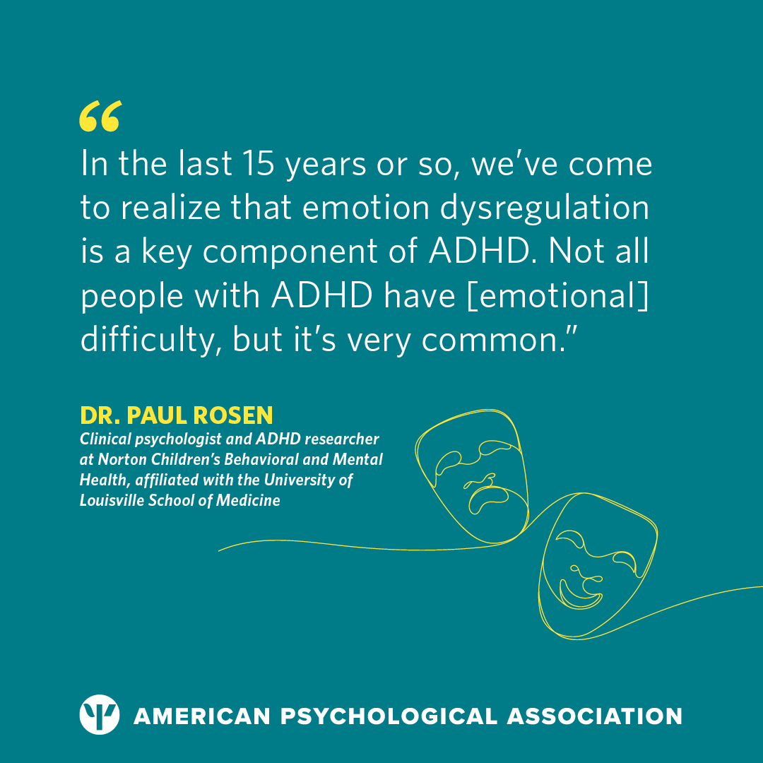 There is a growing recognition that emotional difficulties often accompany an #ADHD diagnosis. 

Understanding the science behind this connection can allow psychologists to offer better support: at.apa.org/6b4fcb