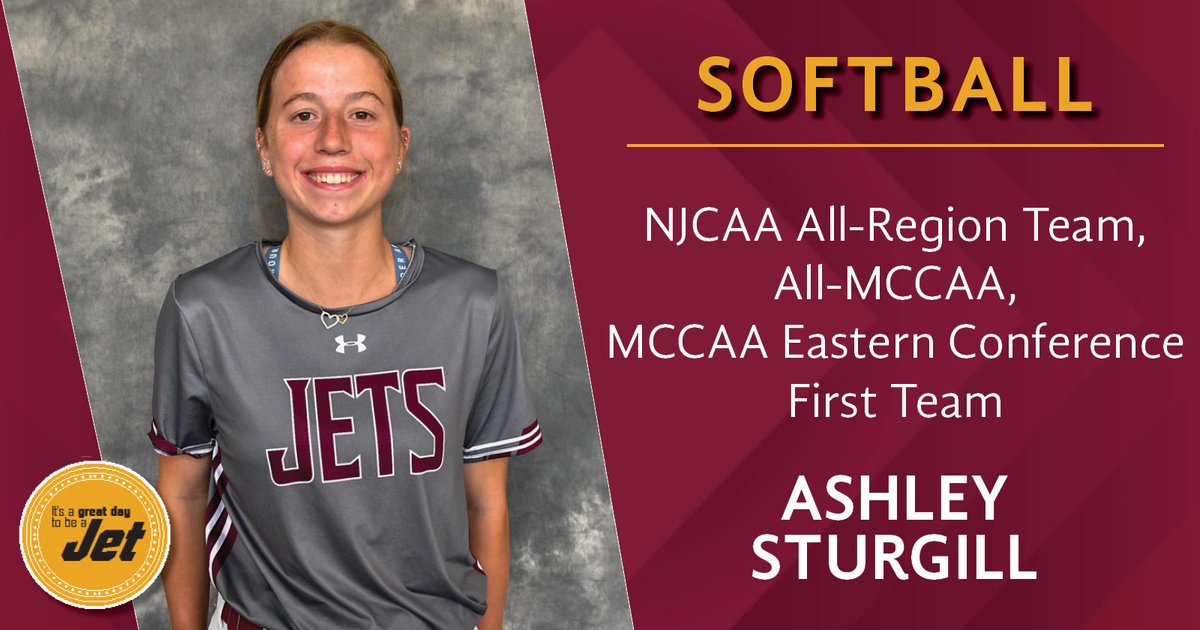 JacksonCollege's tweet photo. Congratulations to our Jets softball players receiving season honors: 
- Ashley Sturgill, sophomore, Western, outfield 
- Brooke Owen, freshman, Jonesville, shortstop/second base
- Alana Knox, sophomore, Holt, outfield  
- Rayannah Burke, freshman, Napoleon, pitcher/infield https://t.co/Yl0i898eNx