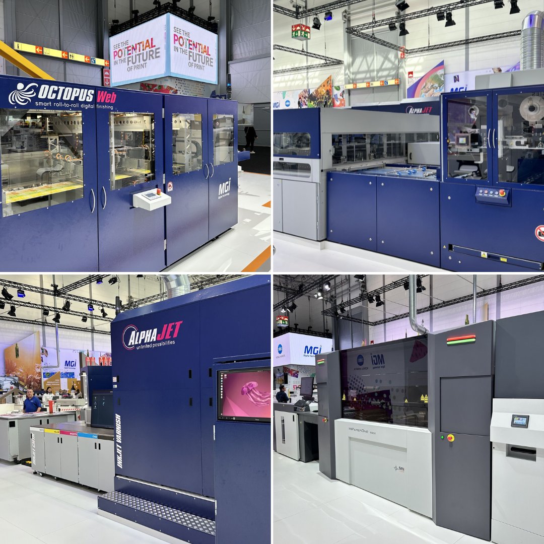 KonicaMinoltaUS's tweet photo. Catch a glimpse of the spectacular as @drupa 2024 comes to an end. ๐จ๏ธ ๐ซ
The future of print is bright! Come see the potential with Konica Minolta. โจ ๐
#seethepotential #konicaminolta #drupa2024
๐ธ Konica Minolta, Inc. + Bret Riecke (VP, Inkjet Solutions, Konica Minolta). https://t.co/UwDsHaz47H