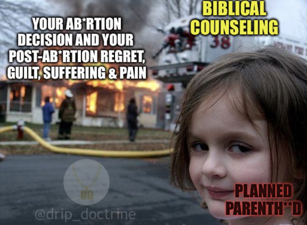 dripdocmemes's tweet image. #gospel
#ScriptureAlone
#biblicalcounseling 
#biblicalcounselingmemes
#abolishabortion
#abortionismurder
#lovethemboth
#lifemonth