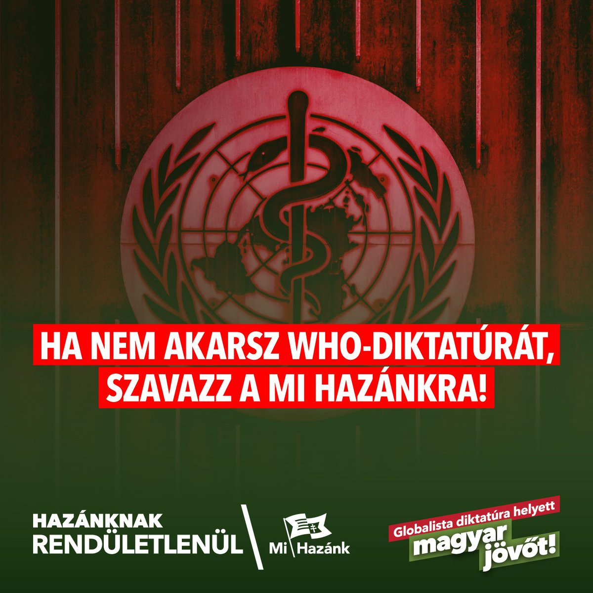 ToroczkaiLaszlo's tweet photo. Mégis elfogadta titokban a szuverenitást sértő szabályokat a WHO, a Mi Hazánk tiltakozásra szólítja fel a kormányt!

A korábbi hírekkel ellentétben mégis módosította az egészségügyi szabályzatot (IHR) a WHO, amely így teljhatalmat ad az etióp marxista terrorista főigazgatónak, Tedrosz Gebrejeszusznak például a járványhelyzet kihirdetésében. A Mi Hazánk az egyetlen párt, amely azonnal tiltakozott, és parlamenti beadványban szólította fel Orbán Viktort: ne fogadják el Magyarországra nézve kötelezőnek a módosításokat, ugyanis erre megvan a jogi lehetőség. A Mi Hazánk elvárja, hogy személyesen a miniszterelnök fejezze ki ellenvetését, ha valóban fontos neki hazánk szuverenitása. 

Nem akarunk globális diktatúrát! A vasárnapi választáson a Mi Hazánkra adott szavazatával fejezheti ki mindenki, hogy ellenáll a Big Pharma által pénzelt WHO önkényuralmának! Ezért is kell ott lennünk: nem mondtak le ördögi terveikről! Mutassuk meg, hogy rajtunk és a gyerekeinken nem kísérletezhetnek!

További részletek:
https://t.co/EM4erfuMzx