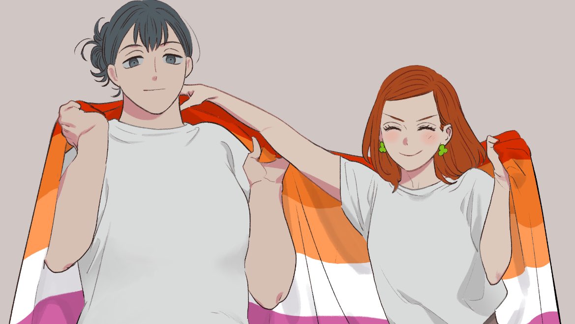 happy pride and reminder to read “she loves to cook and she loves to eat” for comfort gl content <3 and great queer rep